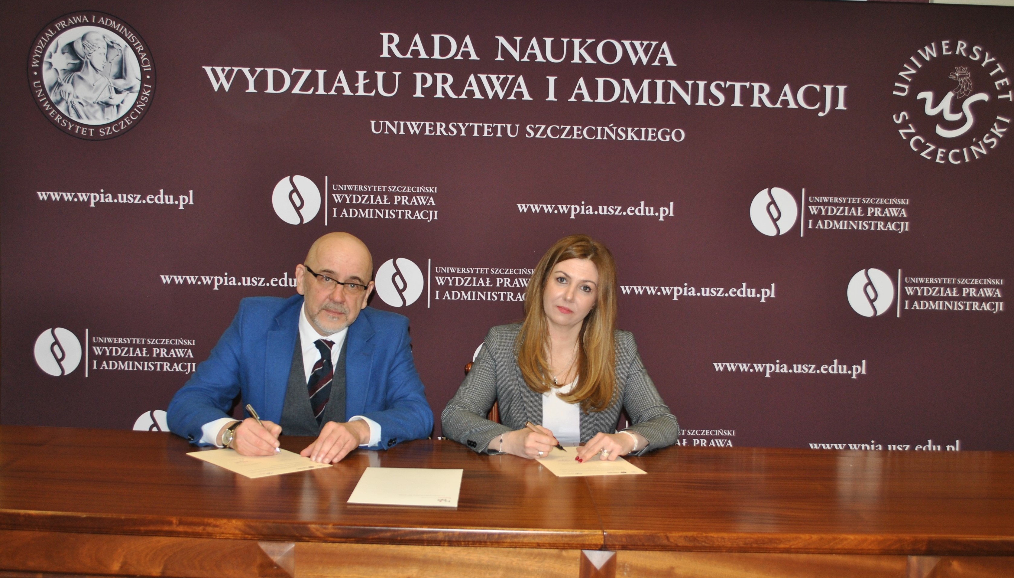Podpisanie porozumienia w sprawie współpracy pomiędzy WPiA US i Izbą Administracji Skarbowej w Szczecinie