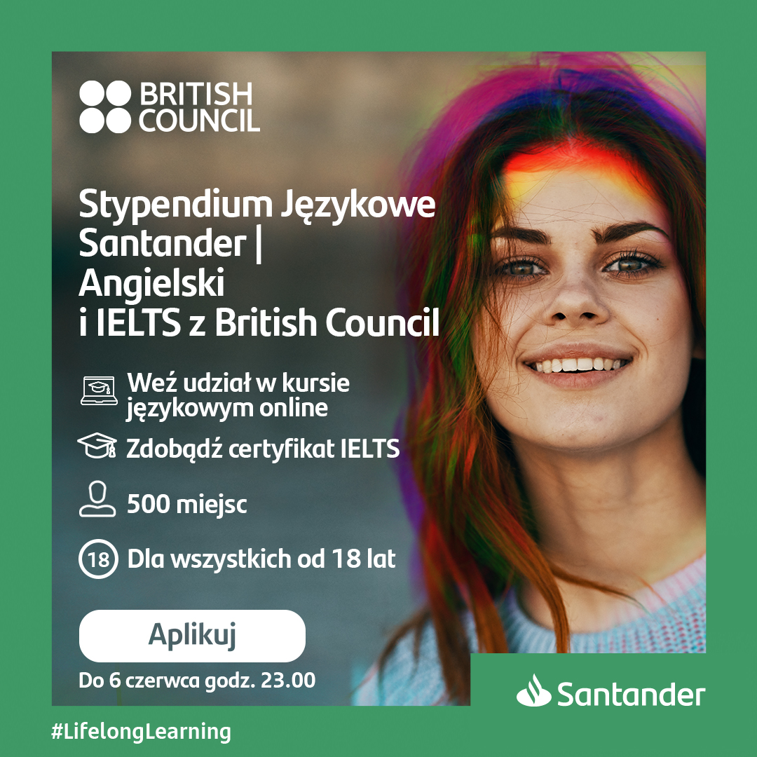 Stypendium Językowe Santander – nabór do 6 czerwca br.