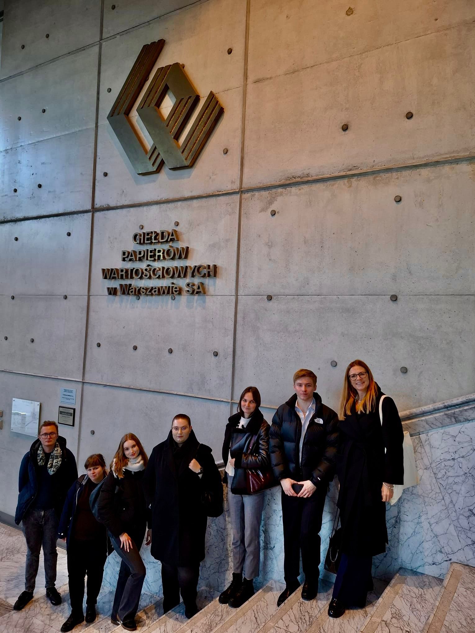 Koło Naukowe FiskUS z wizytą na Giełdzie Papierów Wartościowych w Warszawie