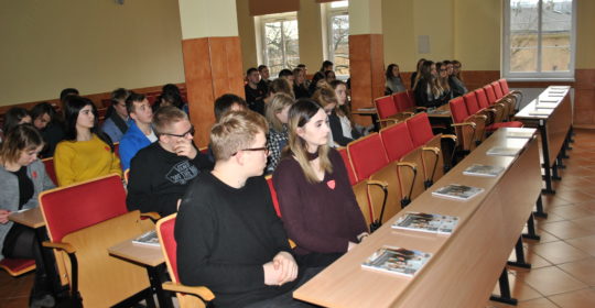 Spotkanie z uczniami Liceum Ogólnokształcącego  w Gryficach