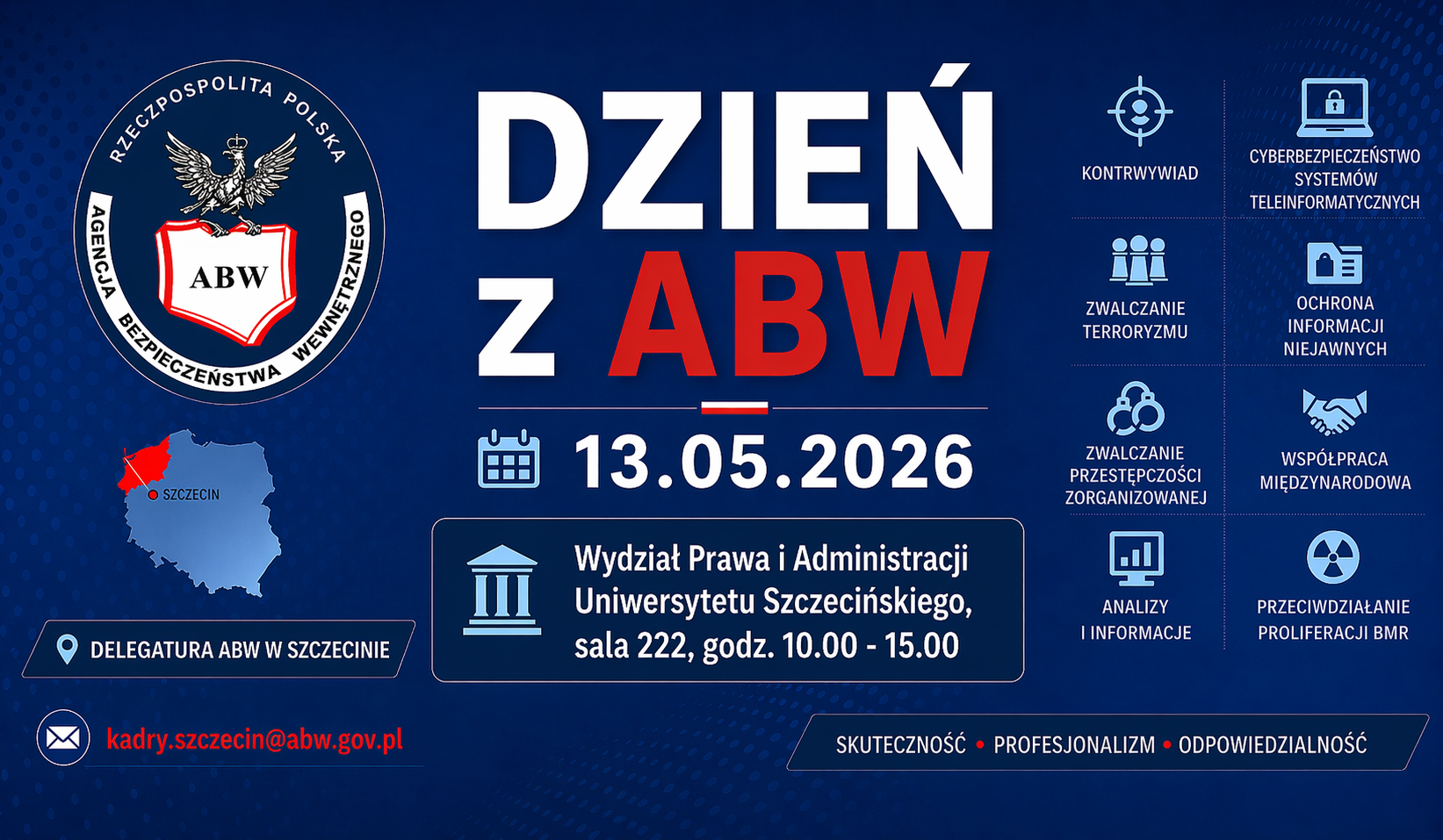 Dzień z Agencją Bezpieczeństwa Wewnętrznego – 13 maja 2026 r.