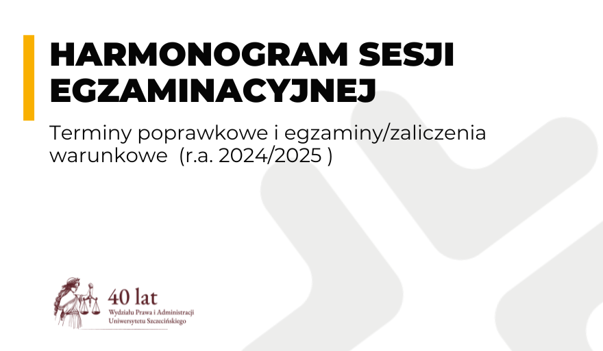 Harmonogram sesji letniej – r.a. 2024/2025