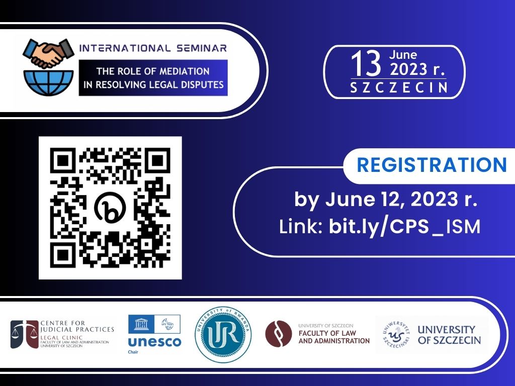 Międzynarodowe seminarium naukowe – „The role of mediation in resolving legal disputes” – 13 czerwca 2023 r.