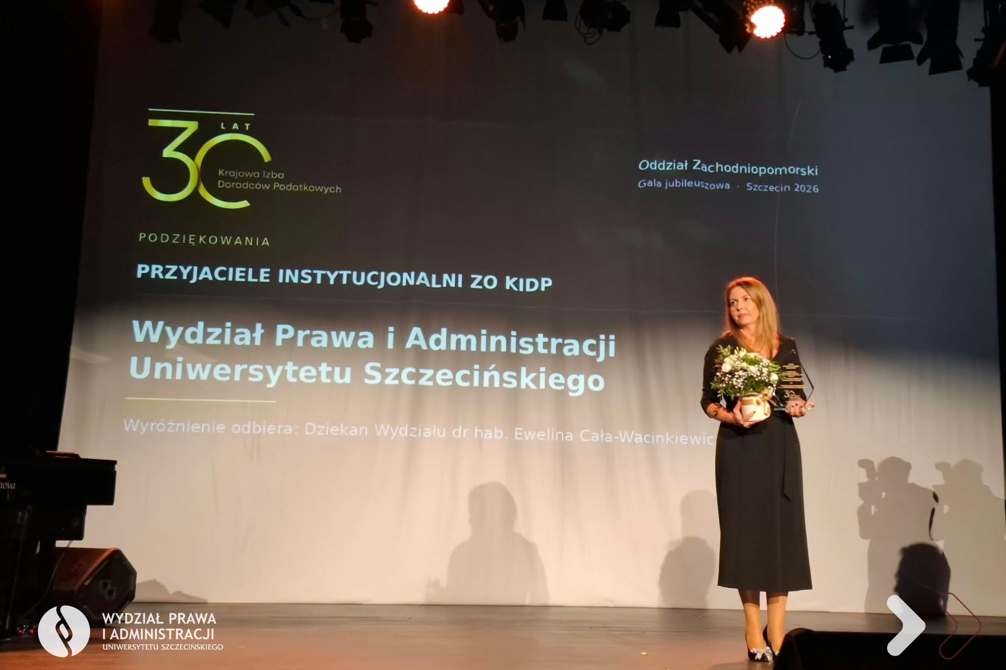 Jubileusz 30-lecia Krajowej Izby Doradców Podatkowych – wyróżnienie dla WPiA US