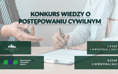 Konkurs Wiedzy o Postępowaniu Cywilnym – zapisy do 31 marca br.