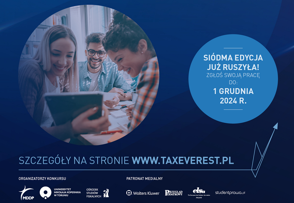 Ogólnopolski konkurs prac magisterskich z prawa podatkowego