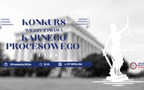 Konkurs Wiedzy z Prawa Karnego Procesowego
