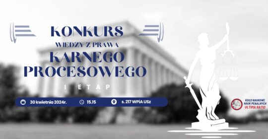 Konkurs Wiedzy z Prawa Karnego Procesowego