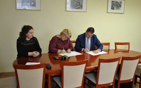 Podpisanie umowy patronackiej z Liceum Ogólnokształcącym w Szczecińskiej Szkole Florystycznej w Szczecinie