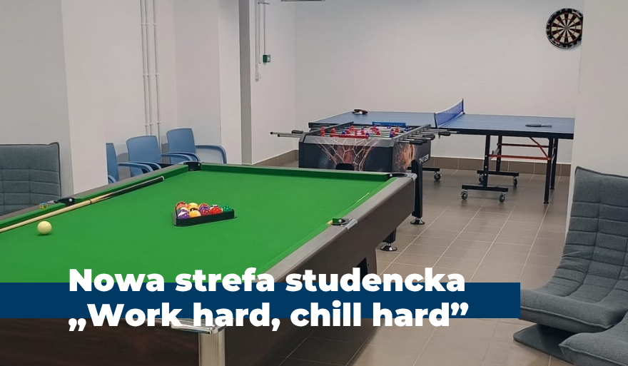 Nowa strefa studencka „Work hard, chill hard” na WPiA US