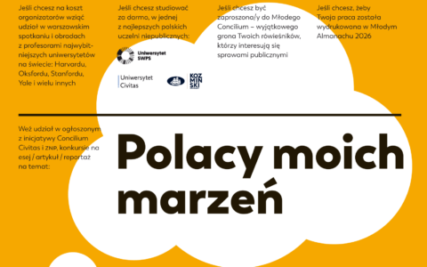 Konkurs na esej, artykuł lub reportaż „Polacy moich marzeń”