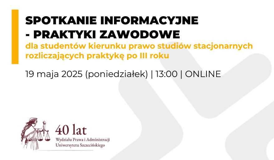 Spotkanie w sprawie praktyk studenckich – III rok SSP