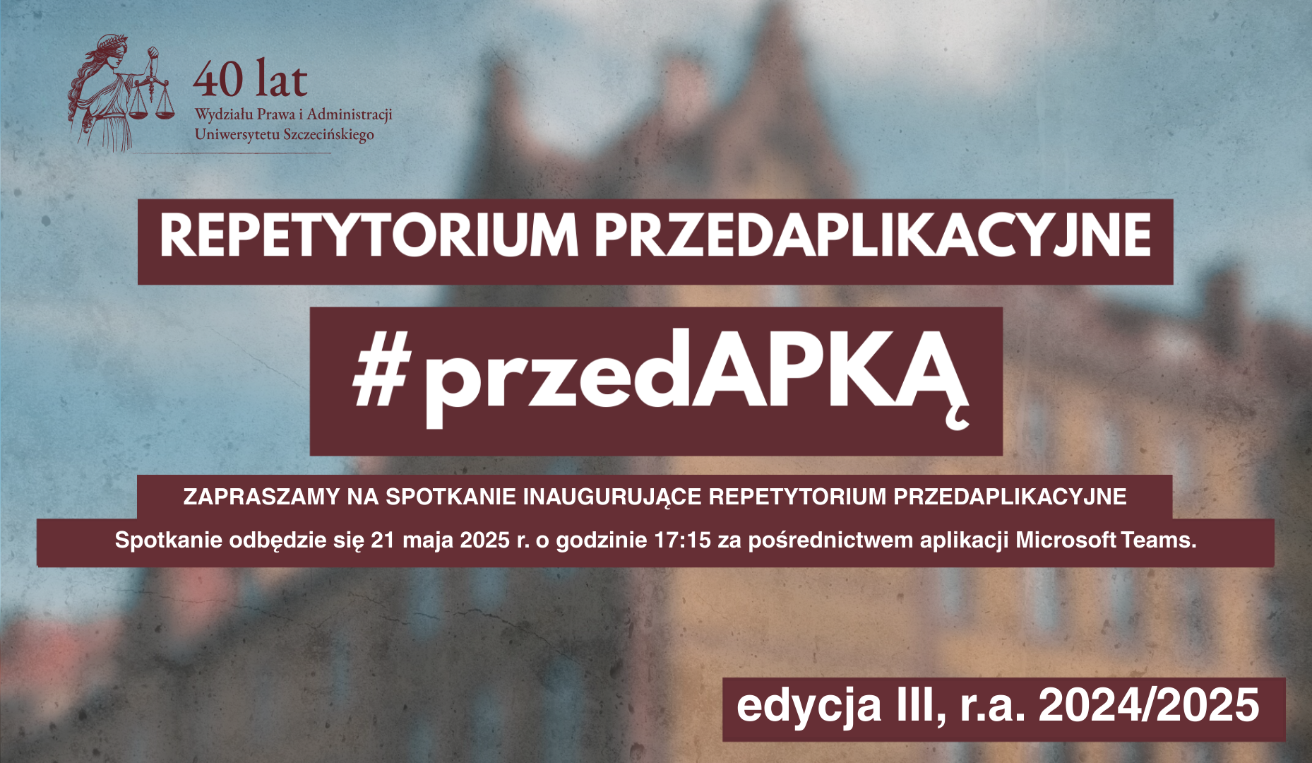 Repetytorium przedaplikacyjne #przedApką – spotkanie inauguracyjne