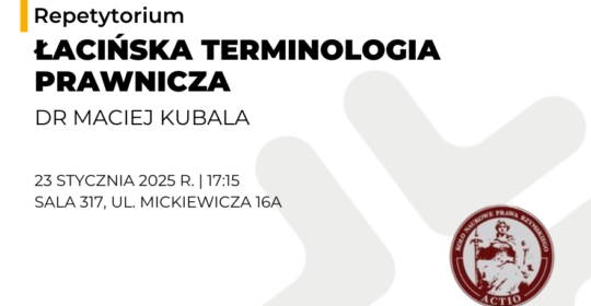 Repetytorium z łacińskiej terminologii prawniczej