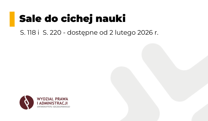 Sale do cichej nauki na WPiA US