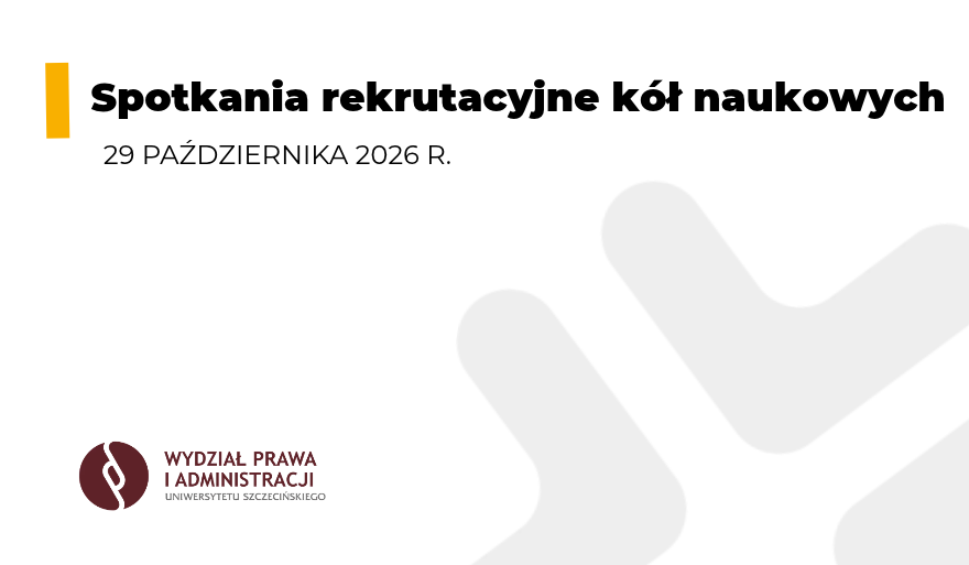 Zaproszenie na spotkania rekrutacyjne kół naukowych