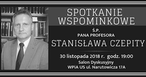 Spotkanie wspominkowe o Profesorze Stanisławie Czepicie