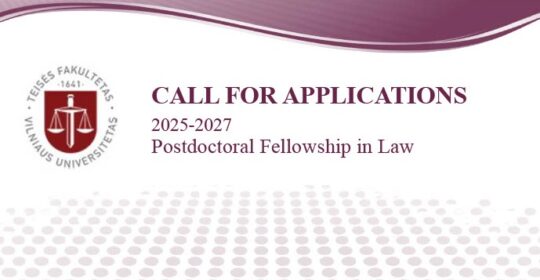 Postdoctoral fellowship – Vilnius University