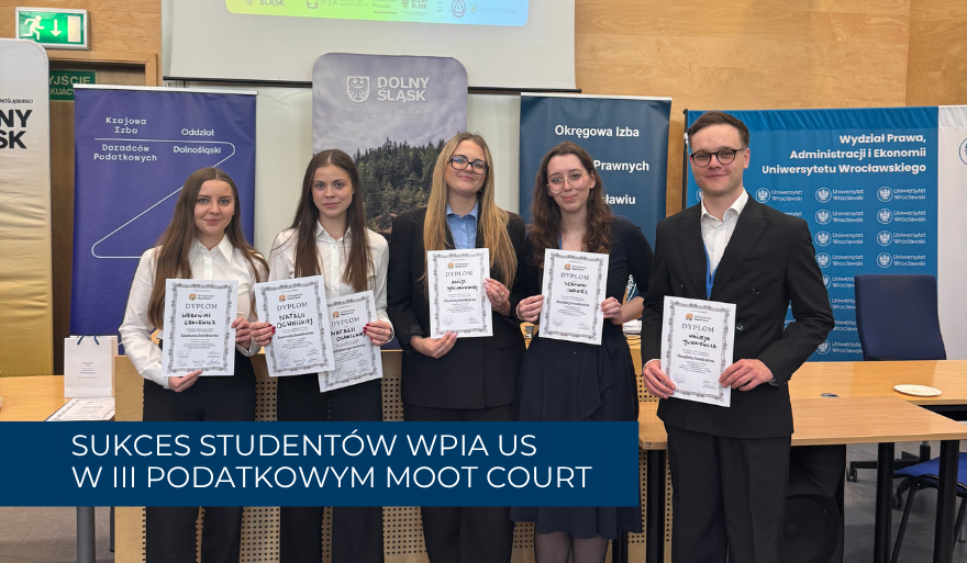 Sukces studentów WPiA US w III Podatkowym Moot Court