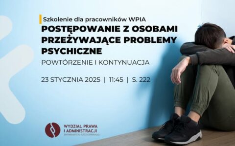 Szkolenie „Postępowanie z osobami przeżywającymi problemy psychiczne”