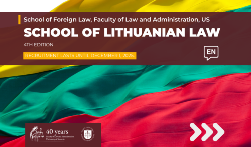 School of Lithuanian Law – recruitment for the 2025/2026 academic year