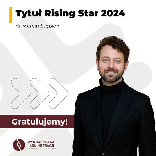 Tytuł Rising Star 2024 dla dra Marcina Stępnia