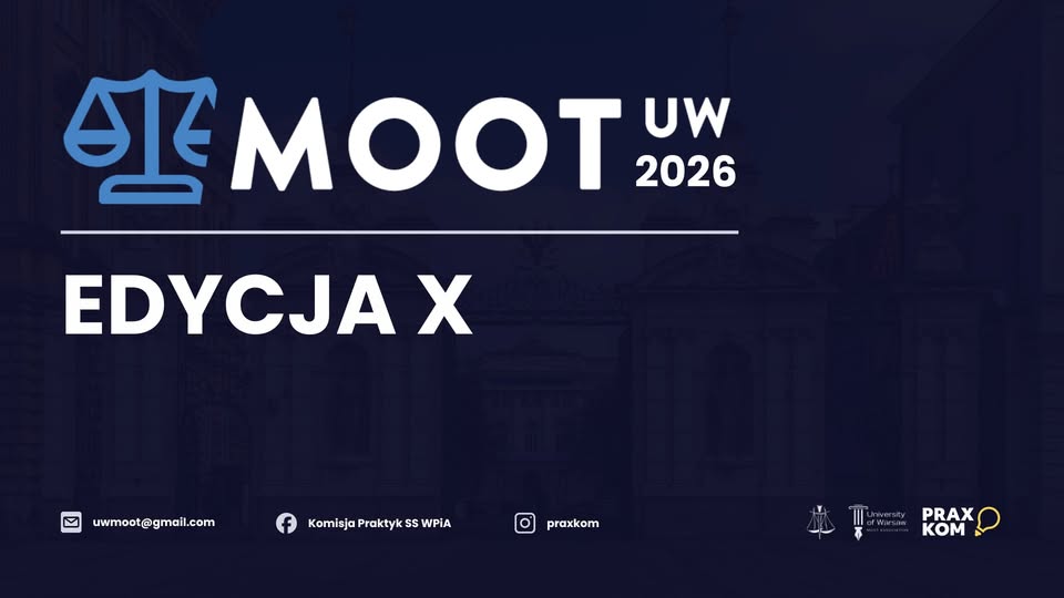 X edycja ogólnopolskiego konkursu arbitrażowego UW MOOT 2026 dla studentów prawa – rejestracja drużyn