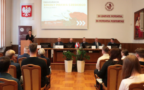 Uroczysta inauguracja I edycji Szkoły Prawa Czeskiego na WPiA US