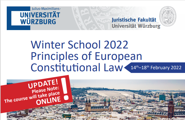Principles of European Consitutional Law – Winter School 2022