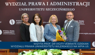 Wizyta Dziekan Wydziału Prawa Uniwersytetu Wileńskiego na WPiA US