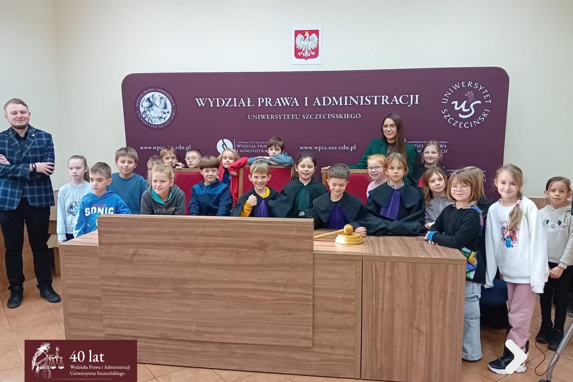 Wizyta uczniów SP nr 48 w Szczecinie na WPiA US