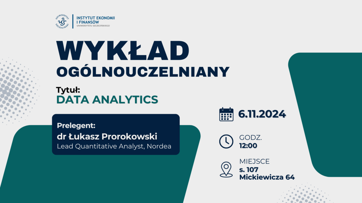 Wykład ogólnouczelniany „Data Analytics”