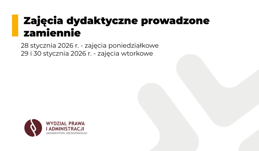 Zajęcia dydaktyczne prowadzone zamiennie