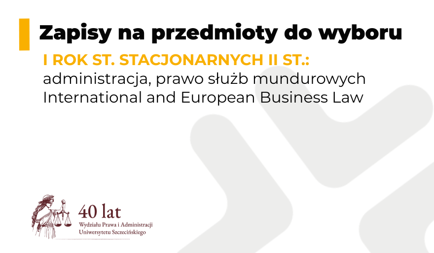 Zapisy na przedmioty do wyboru (10-15 grudnia 2025 r.)