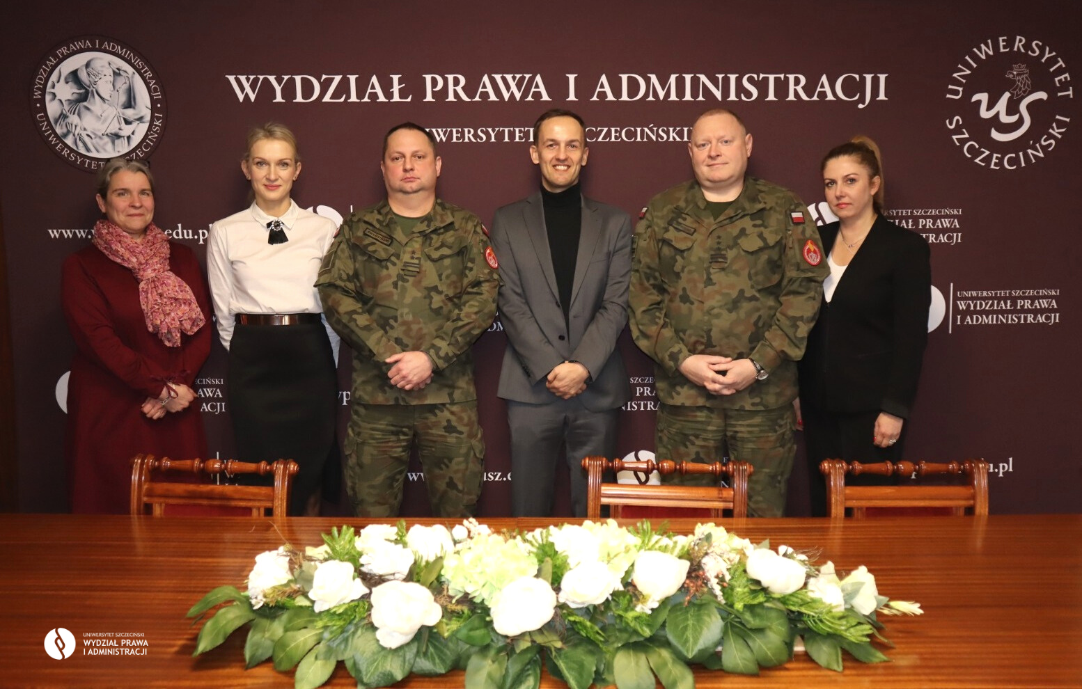 Spotkanie dot. współpracy WPiA US z Żandarmerią Wojskową w Szczecinie