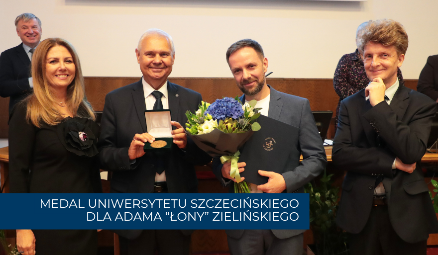 Medal Uniwersytetu Szczecińskiego dla Adama „Łony” Zielińskiego